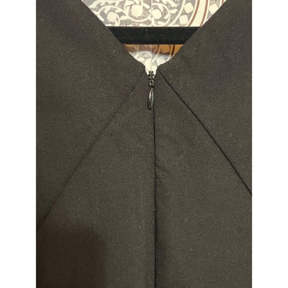 Zac Posen Black Sleeveless Dress With Cutout Lace Detail Size 6 - Picture 13 of 13